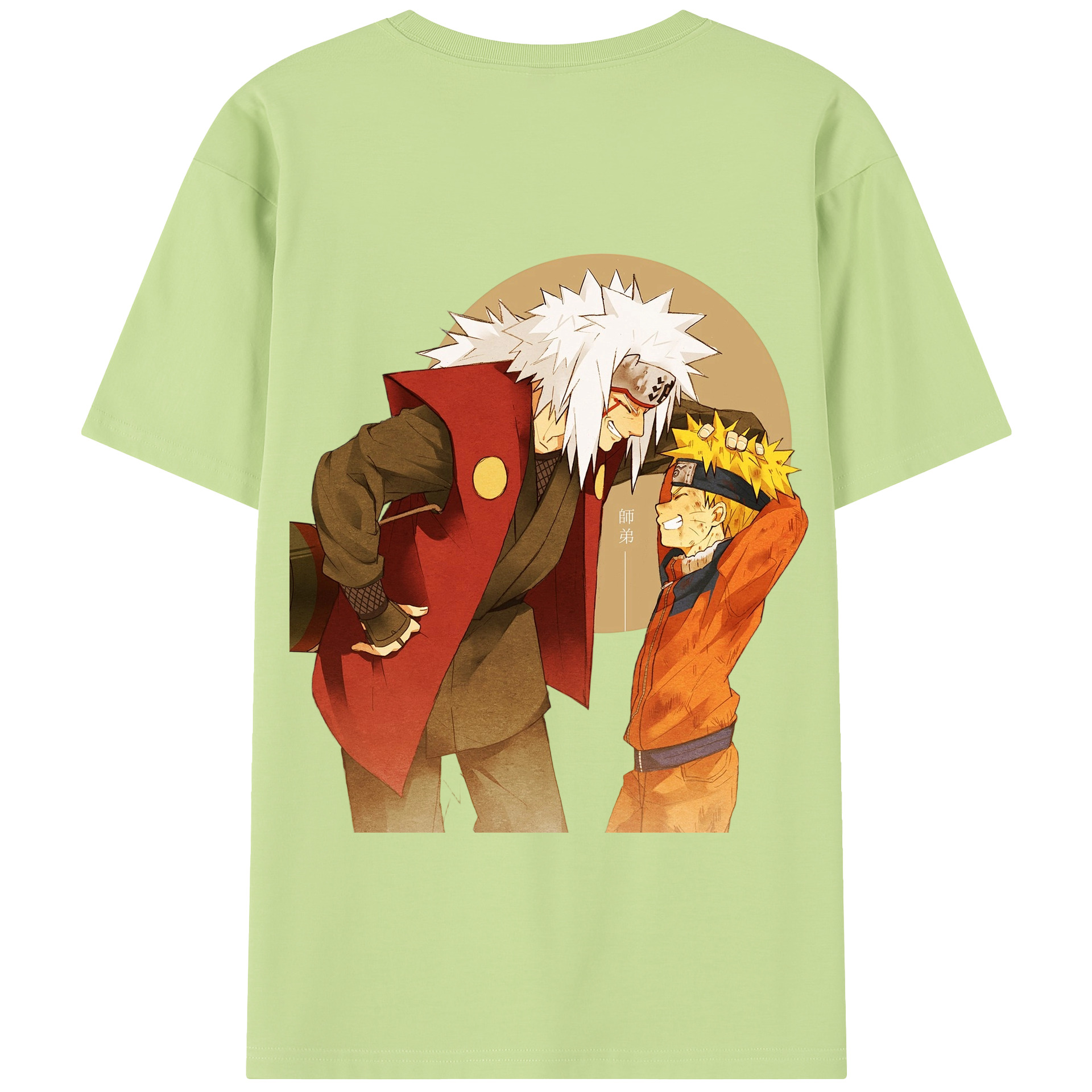 （画像用） NARUTO -ナルト- 自来也（じらいや） Jiraiya 綿100％半袖Tシャツ（背面プリント）